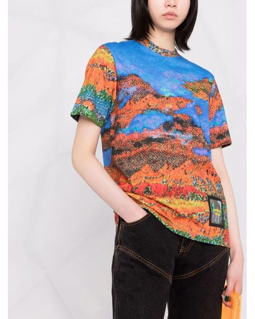 Ambush Blue Graphic-Print T-Shirt