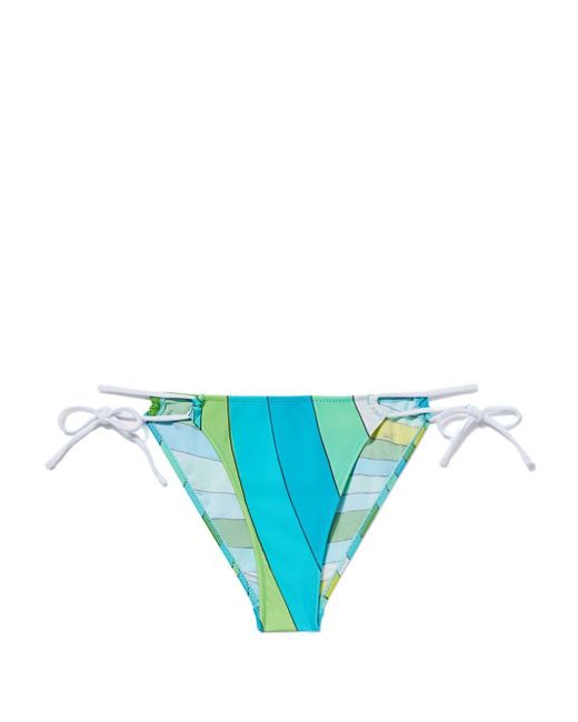 Bas de bikini à imprimé Iride Emilio Pucci en coloris Blue