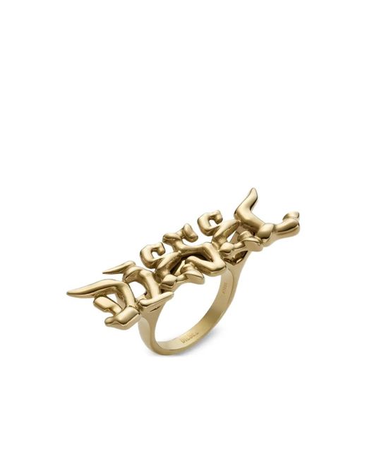 DIESEL Metallic Dx1681710 Logo Ring
