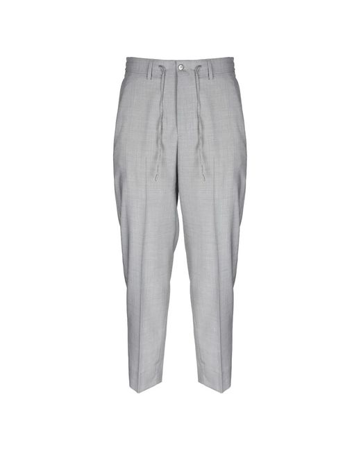Briglia 1949 Gray Drawstring Trousers for men