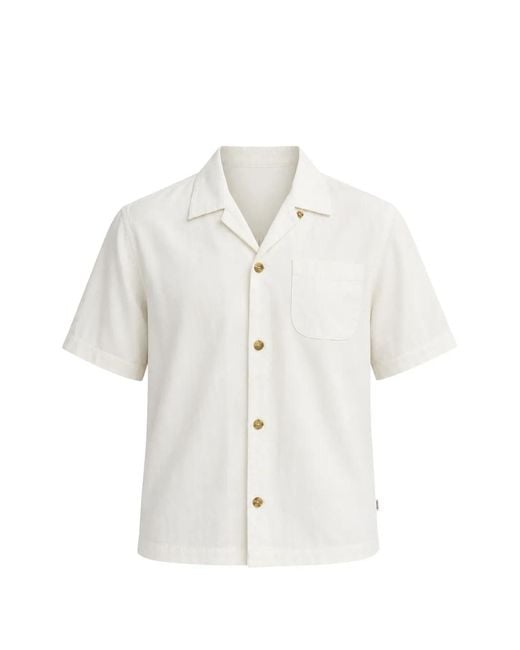 DL1961 White Hugh Short-Sleeve Shirt for men