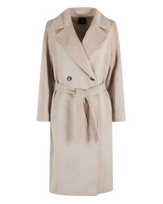 Weekend by Maxmara ベルテッド ダブルコート Natural