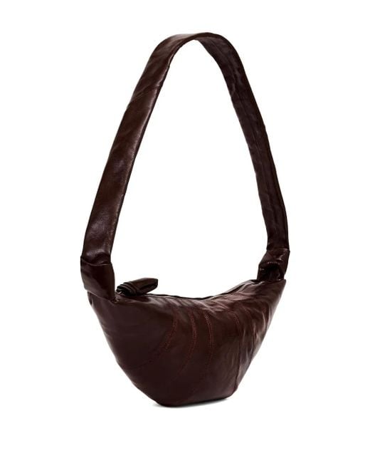 Lemaire Brown Medium Croissant Cotton Bag