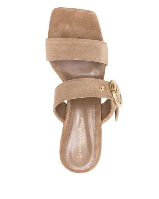 Gianvito Rossi スエード サンダル Brown