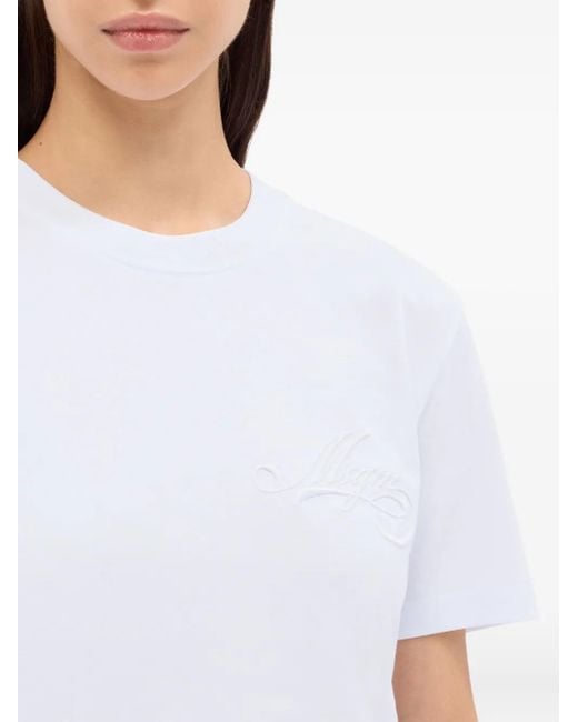 MSGM ロゴ Tシャツ White