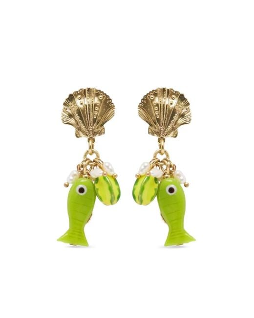 Boucles D'Oreilles Poisson ALÉMAIS en coloris White