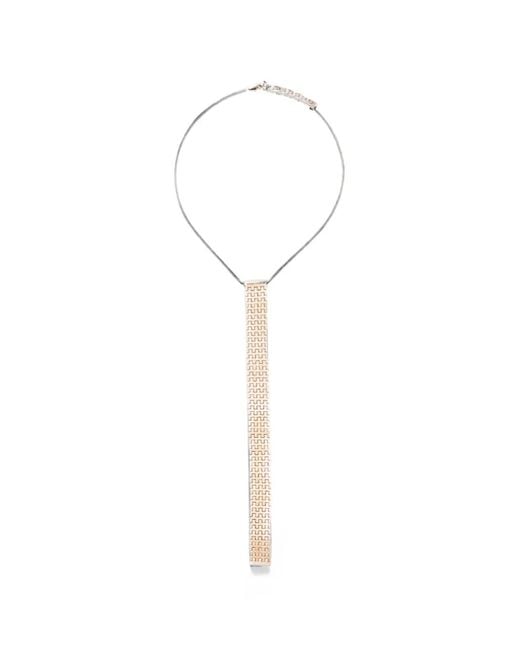 Tom Ford White Pendant-Detail Necklace