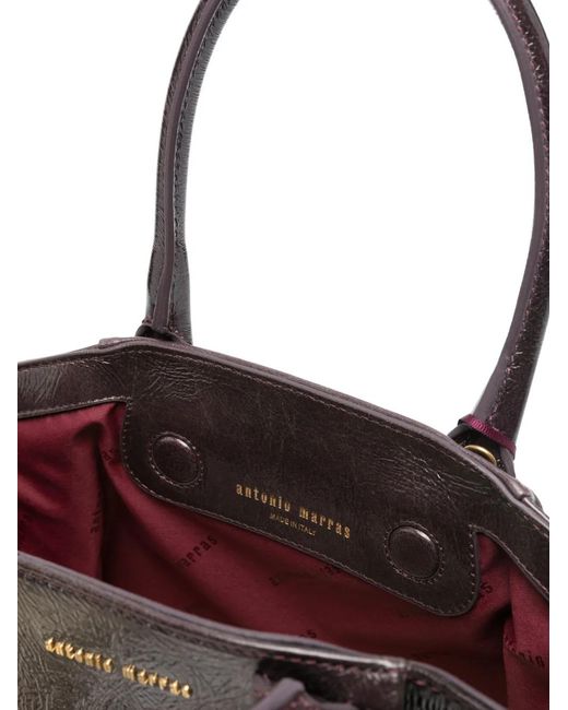 Antonio Marras Black Top Handle Tote Bag