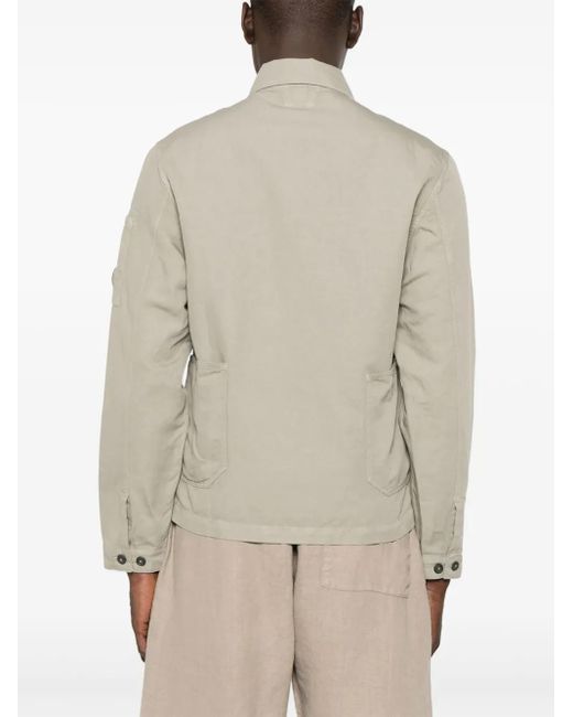C P Company Natural Lens-Detail Overshirt for men