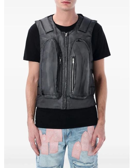 Who Decides War Black Bullet Point Vest