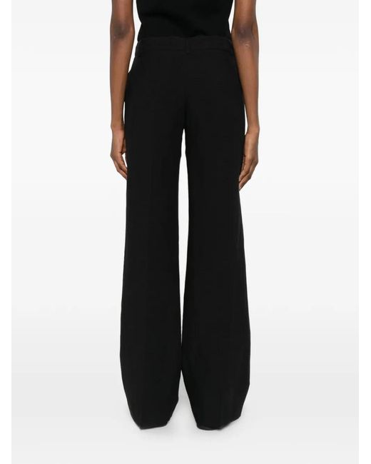 ERMANNO FIRENZE Black Pantalon À Effet Froissé