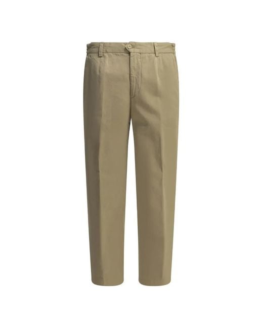 Briglia 1949 Green Portofino Pleated Trousers for men