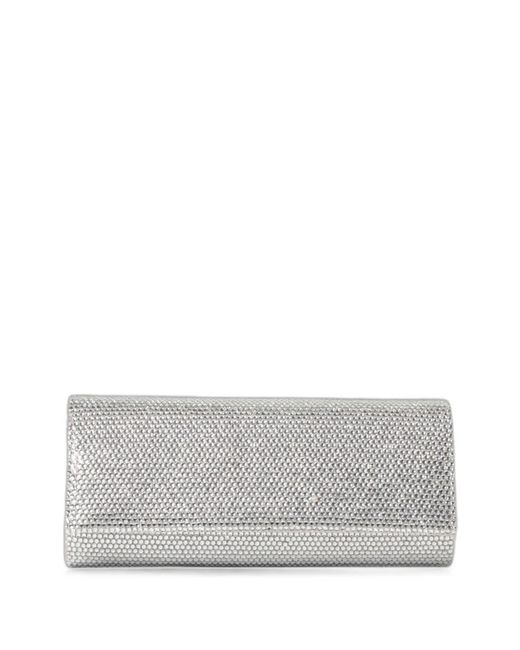 Twentyfourhaitch Gray French75 Crystal-Embellished Clutch Bag