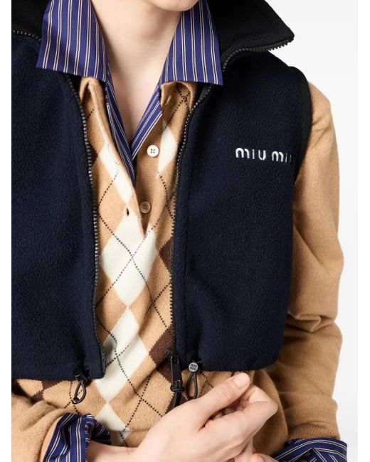 Miu Miu Black Fleece Waistcoat