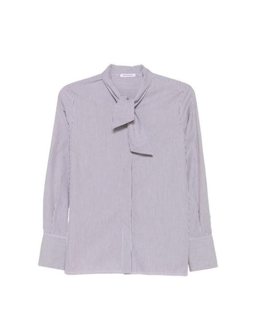 ROSSO35 Purple Striped Shirt