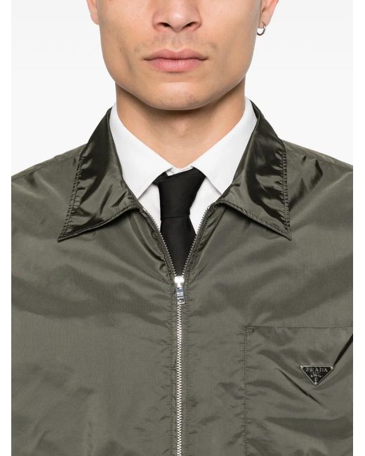 Prada Green Zip Pocket Jacket for men