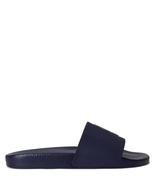Polo Ralph Lauren Blue Polo Bear Slides for men