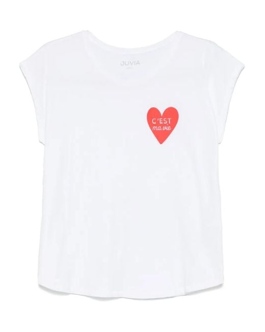 Juvia コットン Tシャツ White