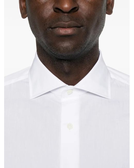 Truzzi White Long-Sleeve Shirt for men