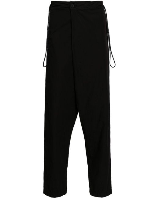 Pantalon en coton à fermeture décalée Transit pour homme en coloris Black
