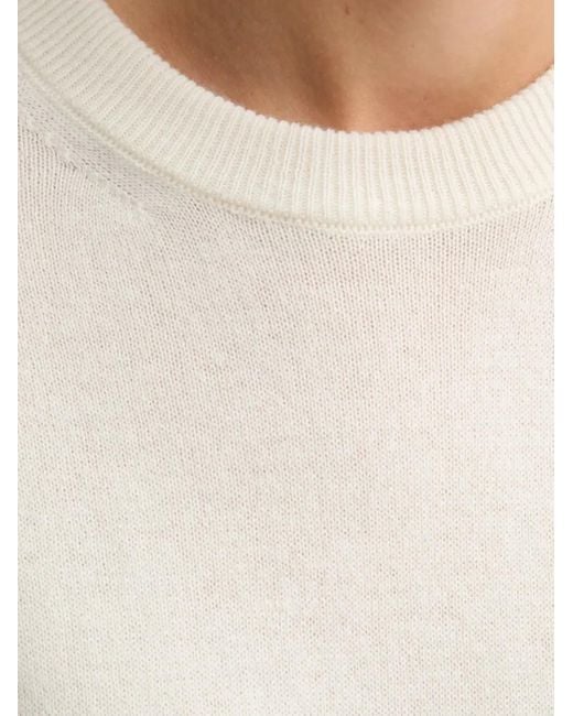 Bally White Logo-Patch Sweater