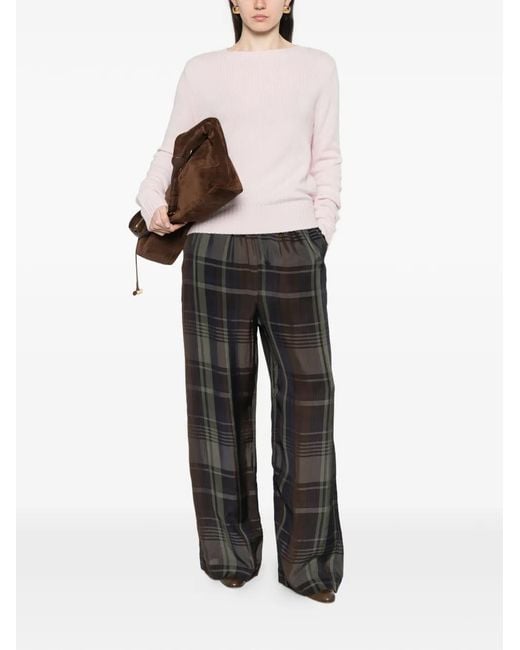 Bompard Pink Round-Neck Sweater