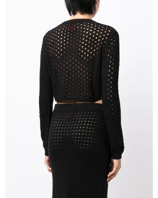 Jersey Ria de ganchillo Cashmere In Love de color Black