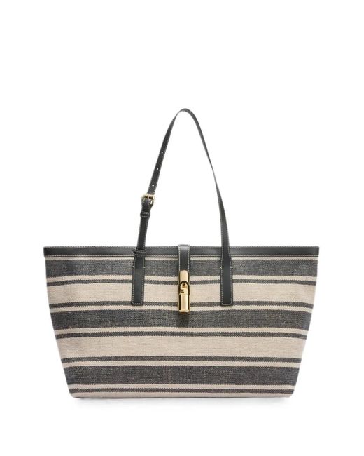 Furla Blue Debby Tote L