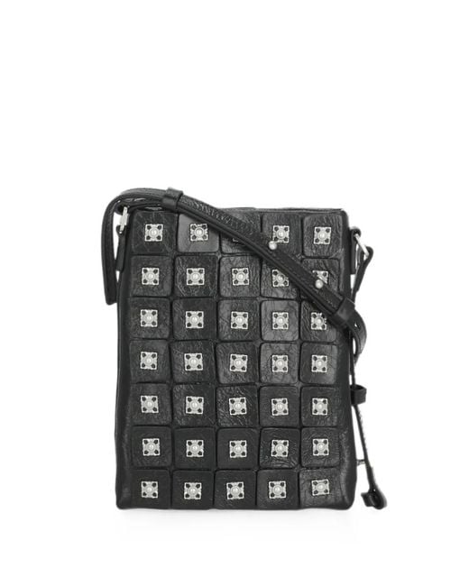 Ash Black Rubina Studded Shoulder Bag