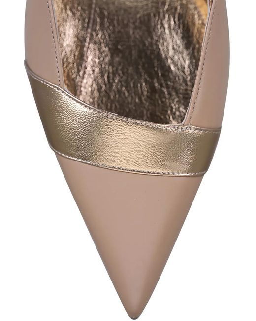 Kiton Natural Metallic Leather Sling