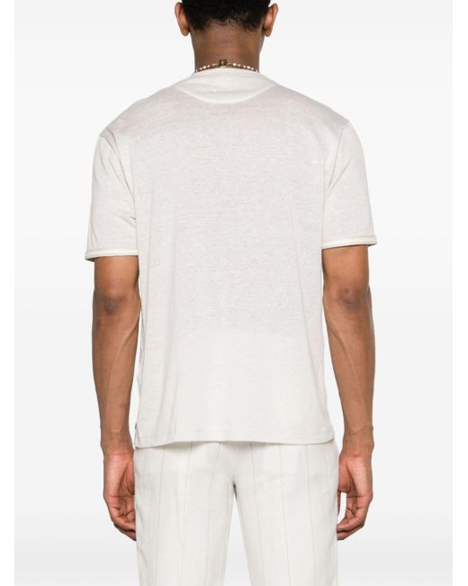Eleventy T-Shirt mit Rundhalsausschnitt in White für Herren