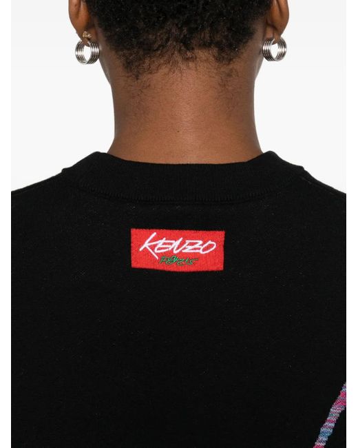 KENZO Black X Futura 2000 Pullover mit Blumen-Print