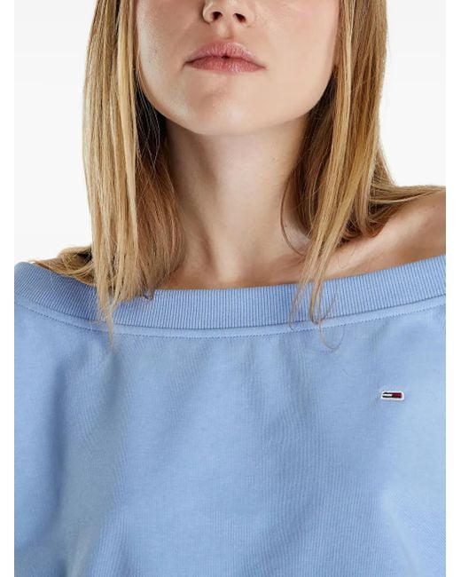 Tommy Hilfiger Blue Cotton-Blend Sweater
