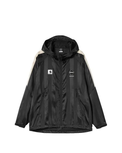 Carhartt Black X F.C.Real Bristol Warm Up Hooded Jacket