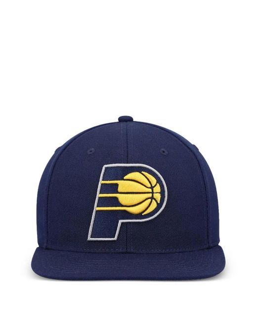 Mitchell & Ness Blue Nba Indiana Pacers Team Ground Logo Cap for men