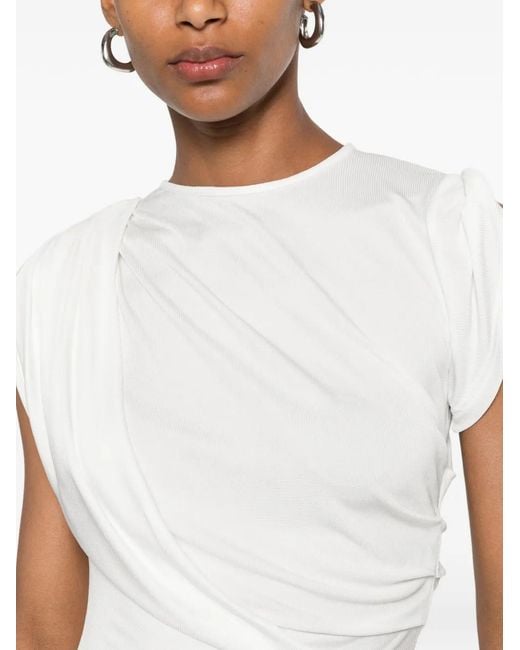 Christopher Esber White Verve Draped Top