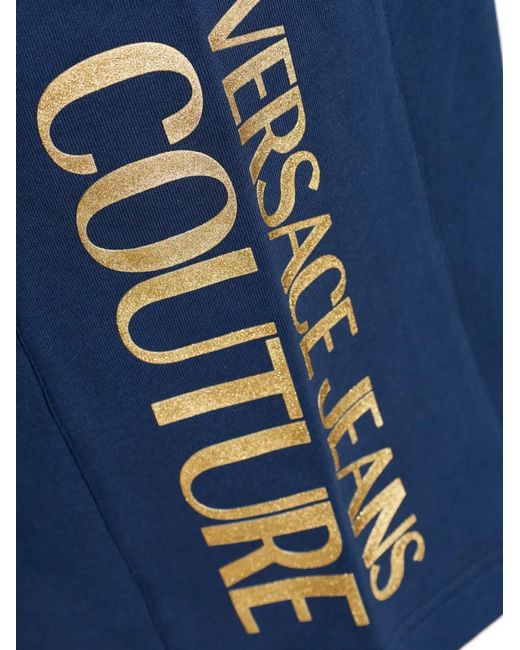 Versace Jeans Couture Blue Short À Détail De Logo for men