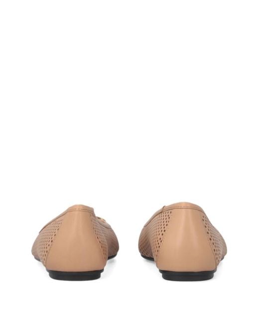 Pinko Brown Love Birds Ballet Flats