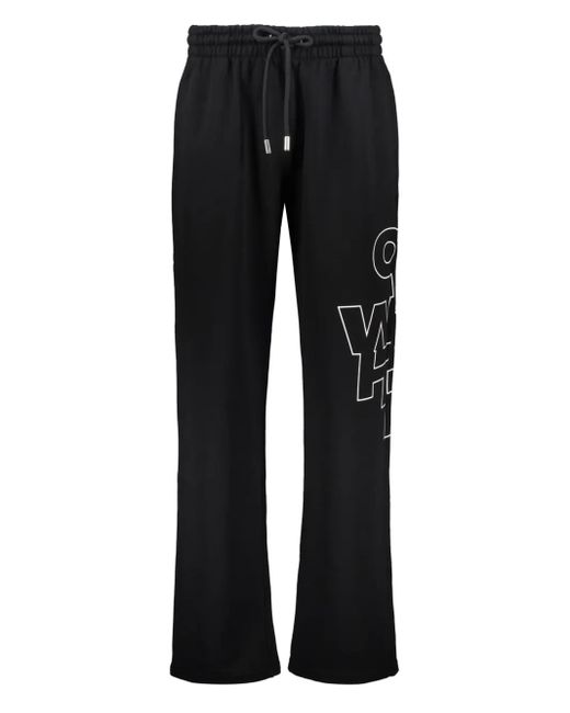Off-White c/o Virgil Abloh Black Logo-Print Track Pants for men