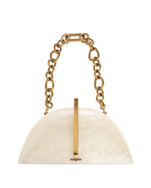 Cult Gaia Natural Laguna Chain-Link Clutch Bag
