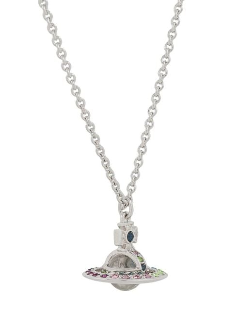 Vivienne Westwood Claretta Small Orb Pendant in Metallic | Lyst