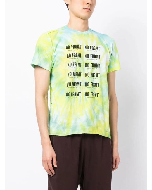 Stain Shade Green X Hiroshi Fujiwara Tie-Dye Print T-Shirt for men