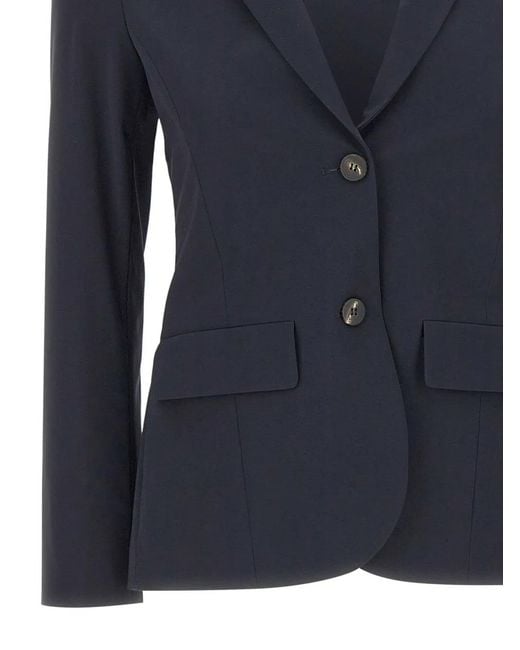 Rrd Blue Surflex Single-Breasted Blazer