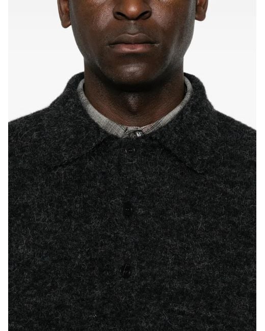 sunflower Black Brushed-Effect Polo Shirt for men