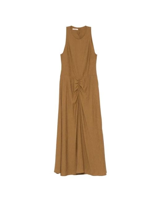 Sessun Natural Ruched Midi Dress