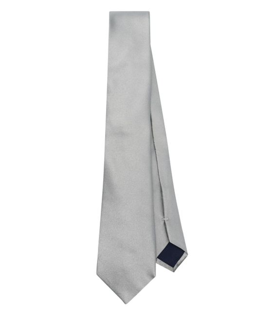 Corneliani Krawatte aus Satin in Gray für Herren