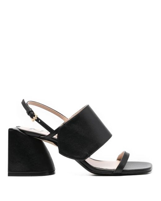 N°21 Black Wide-Strap 75Mm Sandals