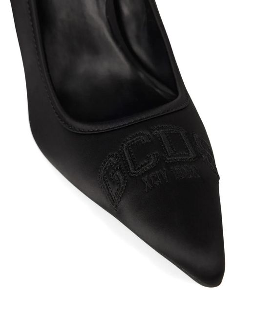 Gcds Black Logo-Embroidered Pumps