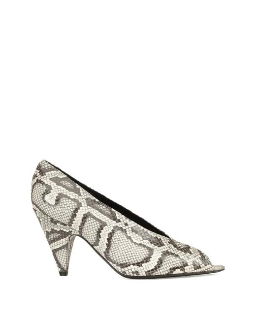 Sergio Rossi White Beak Pointed-Toe Pumps