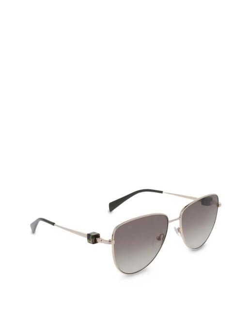 Liu Jo Metallic Pilot-Frame Sunglasses